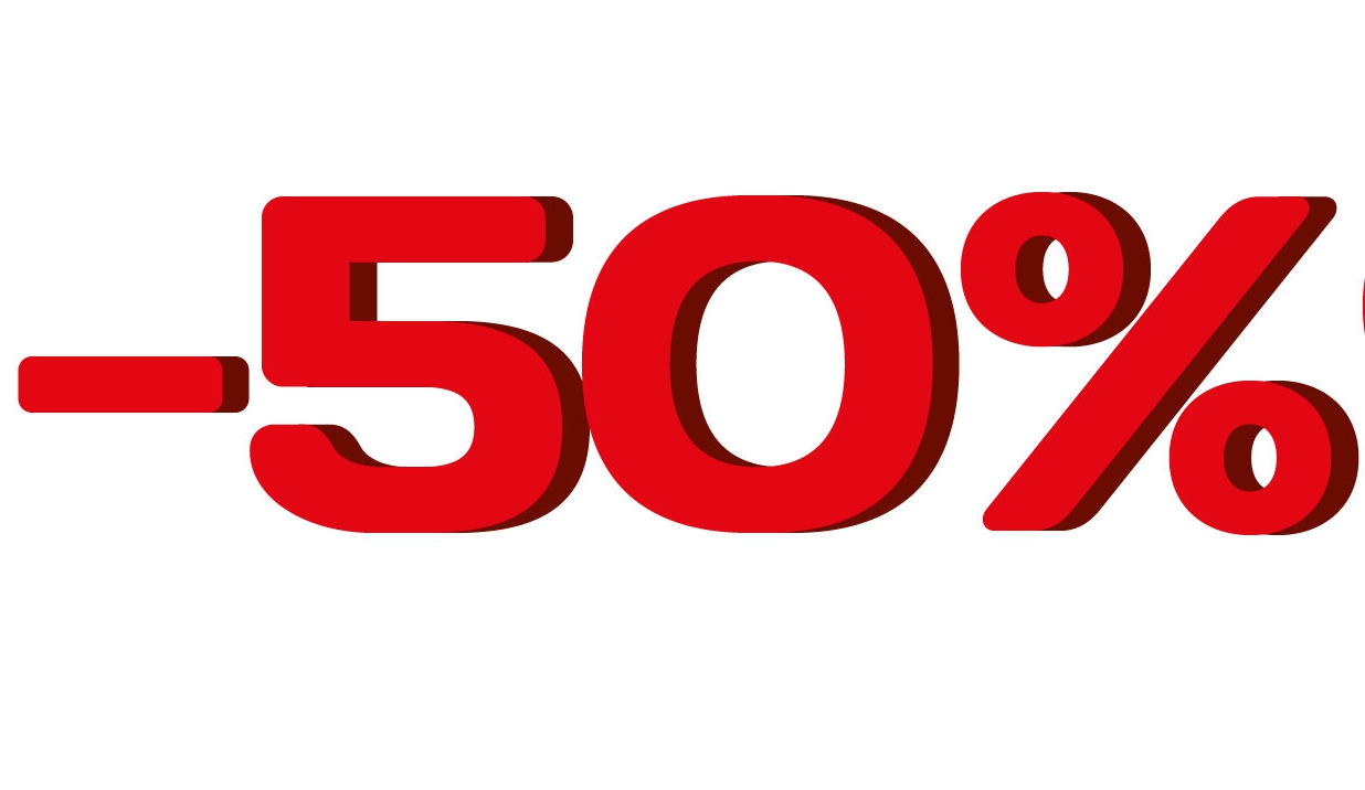 -50% Π½Π°ΠΌΠ°Π»Π΅Π½ΠΈΠ΅ Π½Π° ΠΈΠ·Π±ΡΠ°Π½ΠΈ ΠΏΡΠΎΠ΄ΡΠΊΡΠΈ