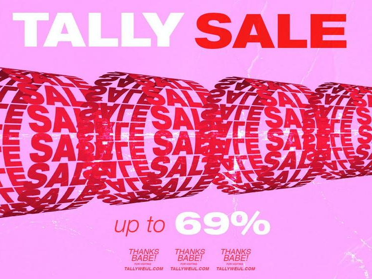 Tally Sale up to 69% 
