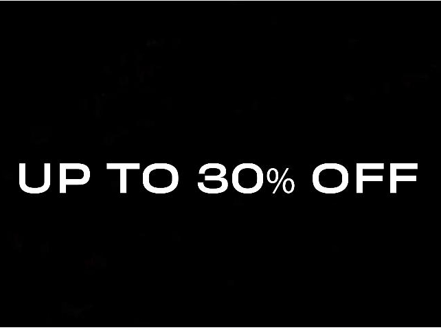 Up to 30% off