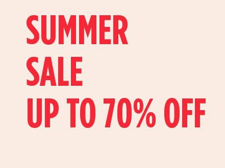 Summer sale up to 70% off