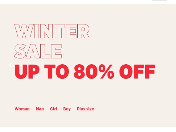 Winter sale Π΄ΠΎ -80% ΠΎΡ Mango Outlet